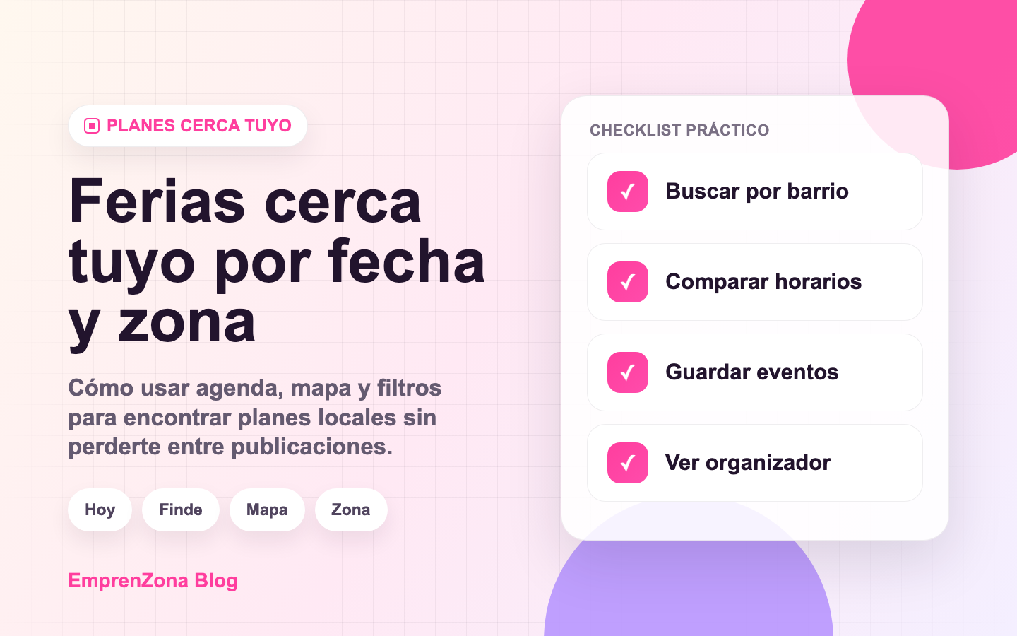 Guía visual para buscar ferias cerca tuyo por mapa, fecha y zona